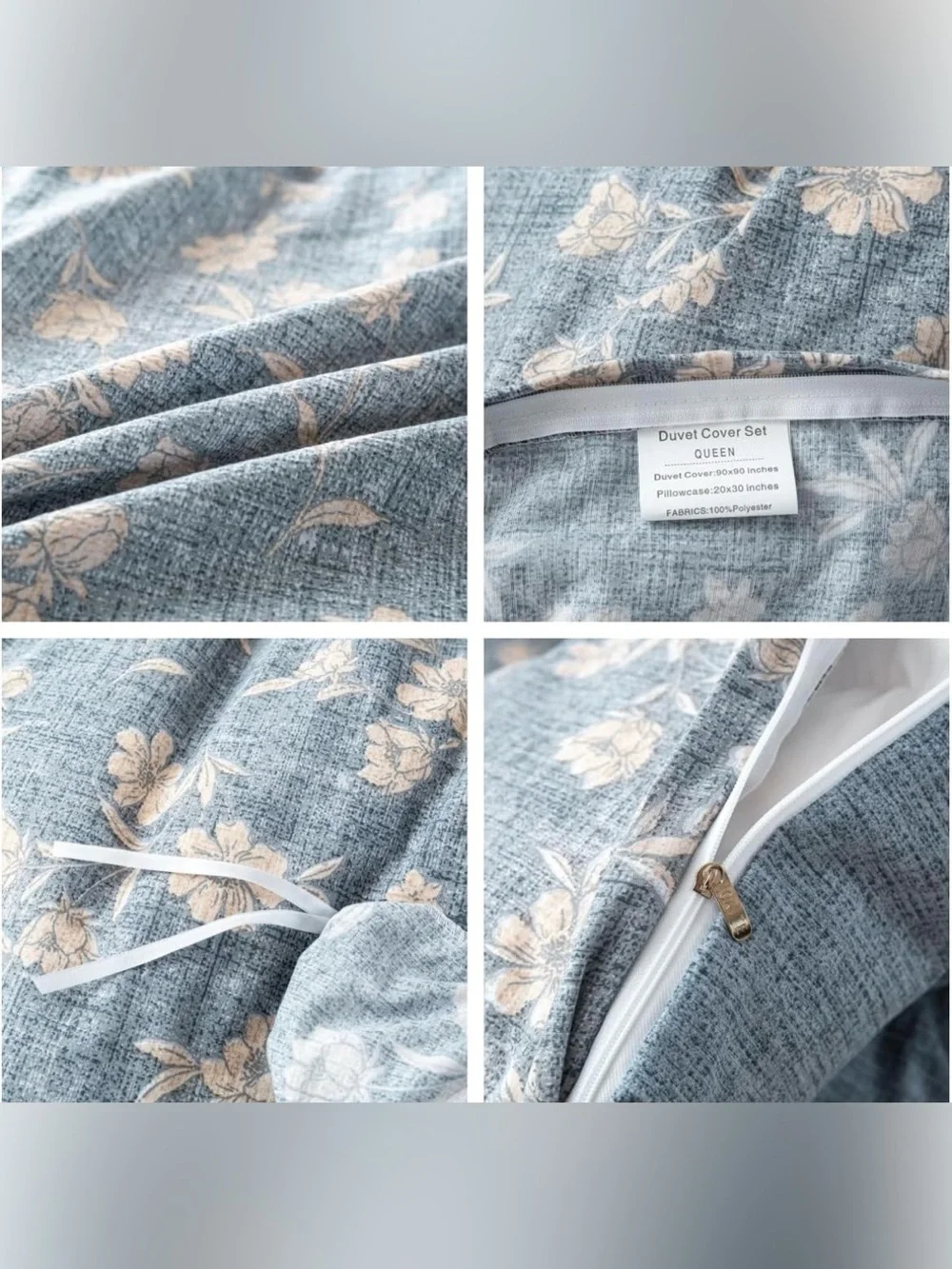 Blue Flower Twin Size 68
